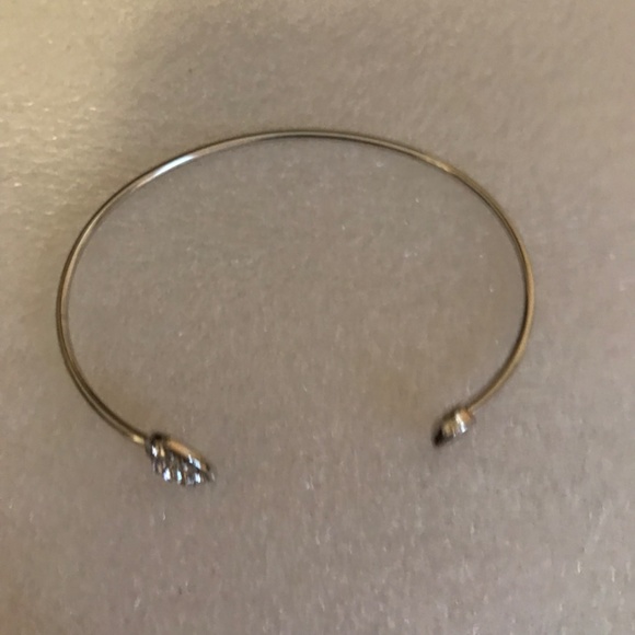 2 for $12 Adjustable Love Heart Silver and Gold-tone Bangle Bracelets - Picture 10 of 13